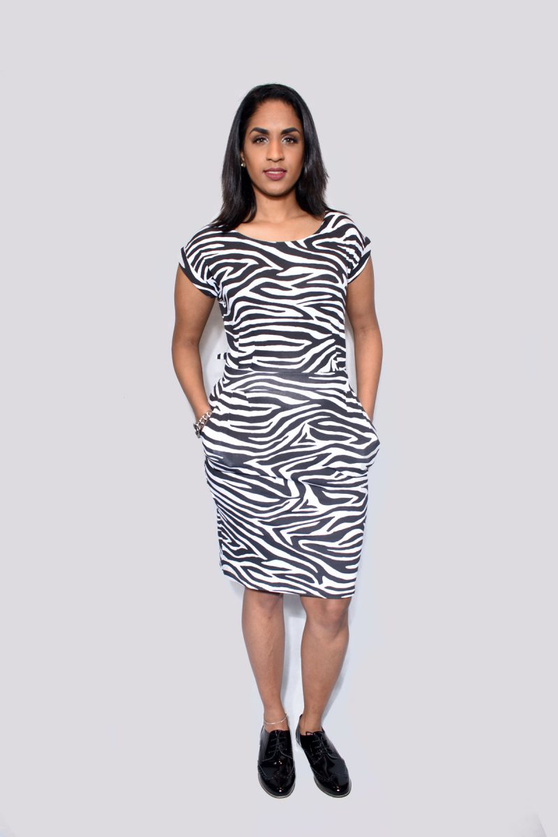 zebra print jurk dames