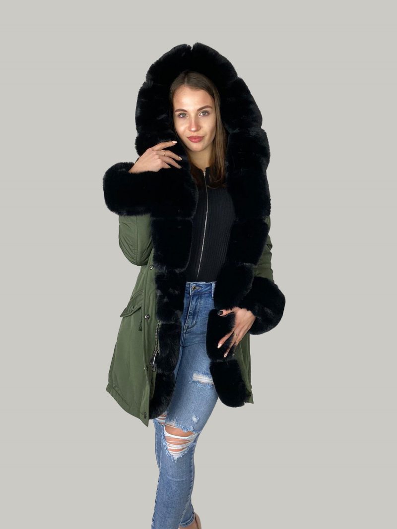 02 21 49 Furry Sleeve Jacket- Dames