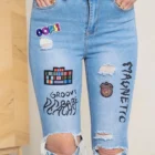 0526 01 Skinny-fit high waist spijkerbroek