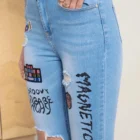 0526 02 Skinny-fit high waist spijkerbroek