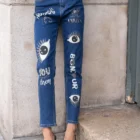 0526 15 Donkerblauw MOM FIT jeans