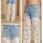 0526 18 Kant wijde pijpen jeans