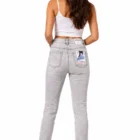 0526 30 Licht grijs spijkerbroek-skinny fit