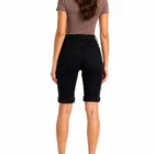 0526 68 Zwarte spijkerbroek short capri
